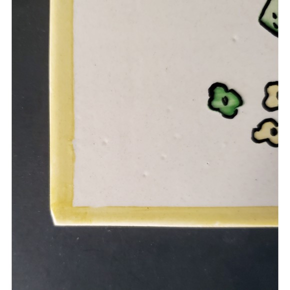 2 Portuguese Tile Trivet Pot Rests Vtg 70s Minimalist Pop Art Cartoon Gr… - Picture 11 of 11